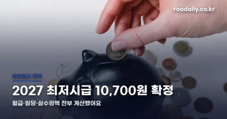 2027 최저시급 총정리 썸네일