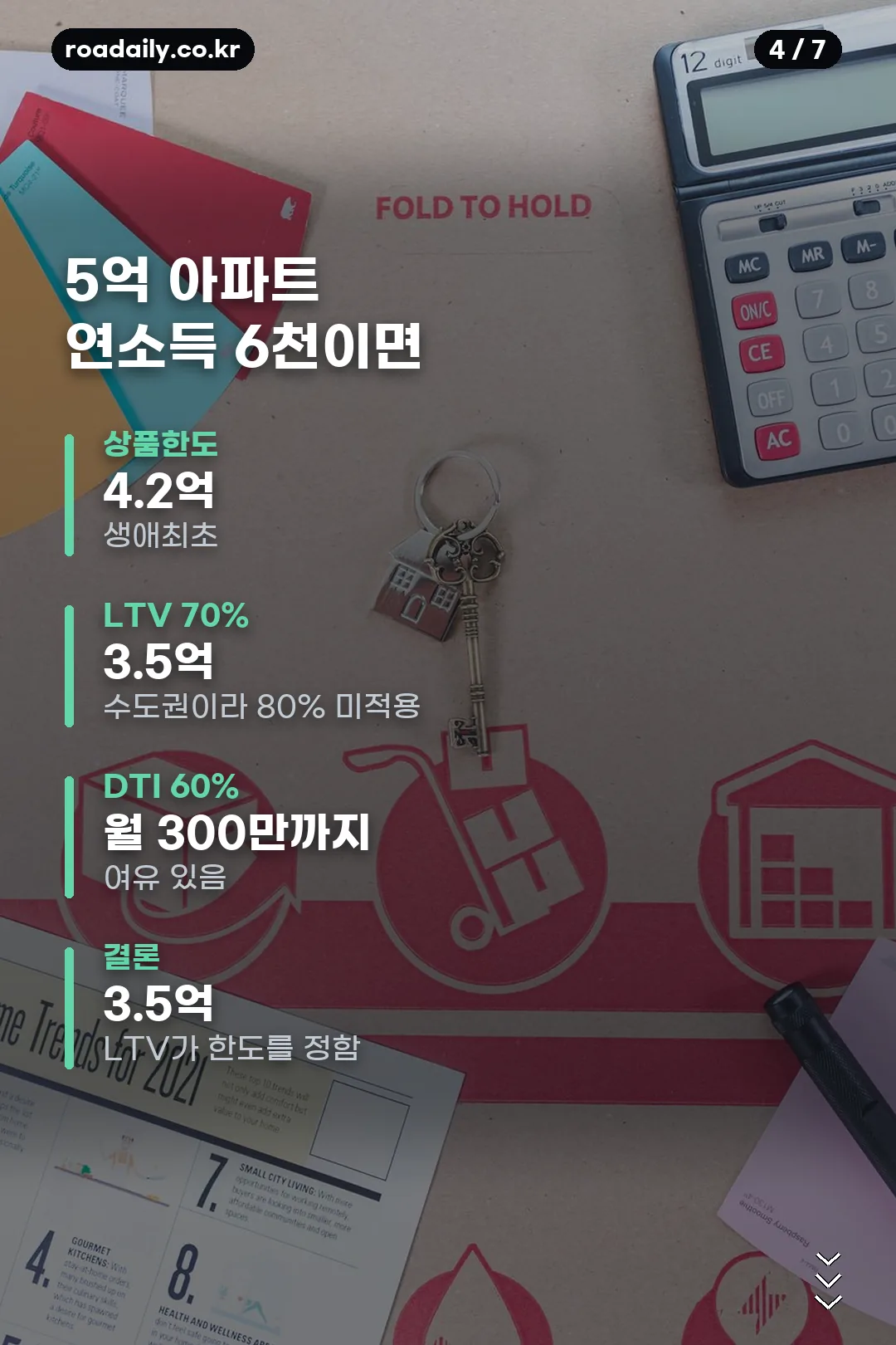보금자리론 한도 계산 안내 카드 4