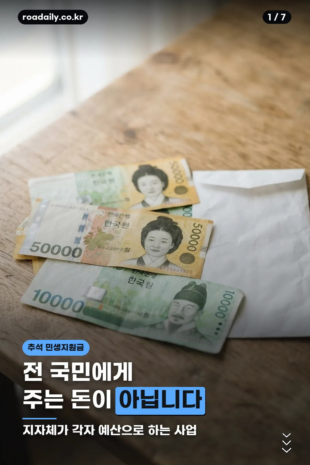 추석 민생지원금 부산 안내 카드 1
