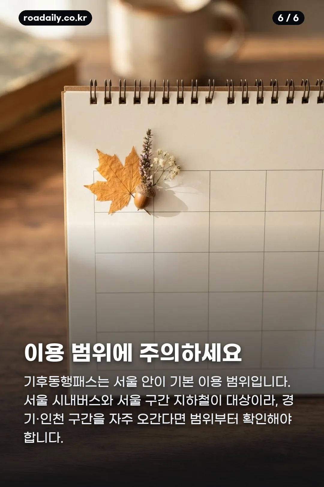 기후동행카드 플러스 카드뉴스 6