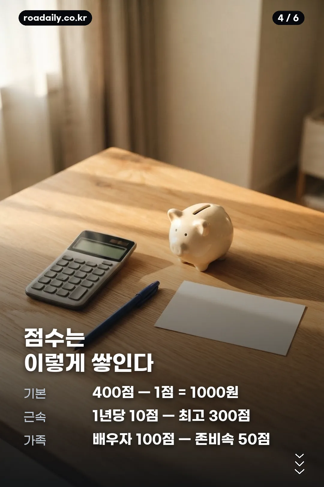 맞춤형복지포탈 복지점수 안내 카드 4