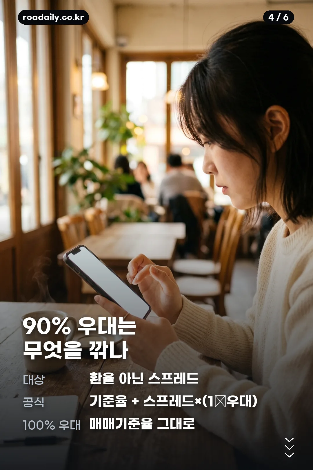달러 환율 매매기준율 살 때 팔 때 안내 카드 4