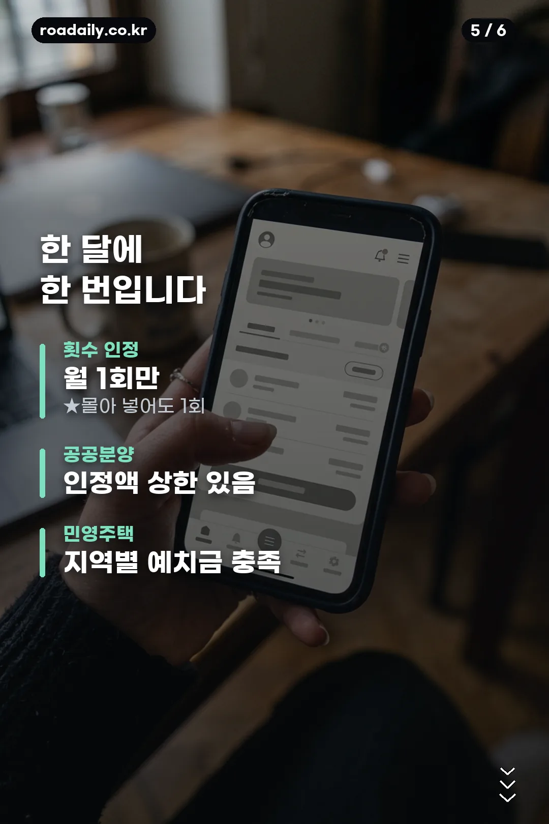 청년 주택드림 청약통장 정리 카드 5
