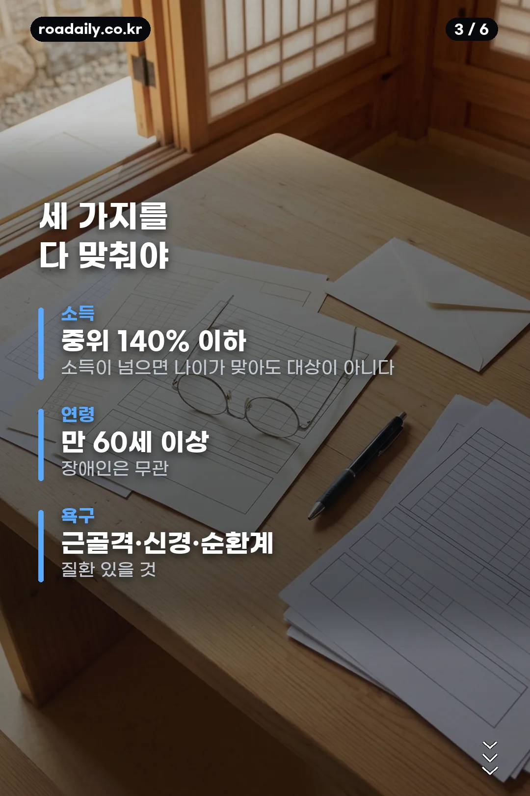 정부지원 안마바우처 시각장애인 안마서비스 안내 카드 3