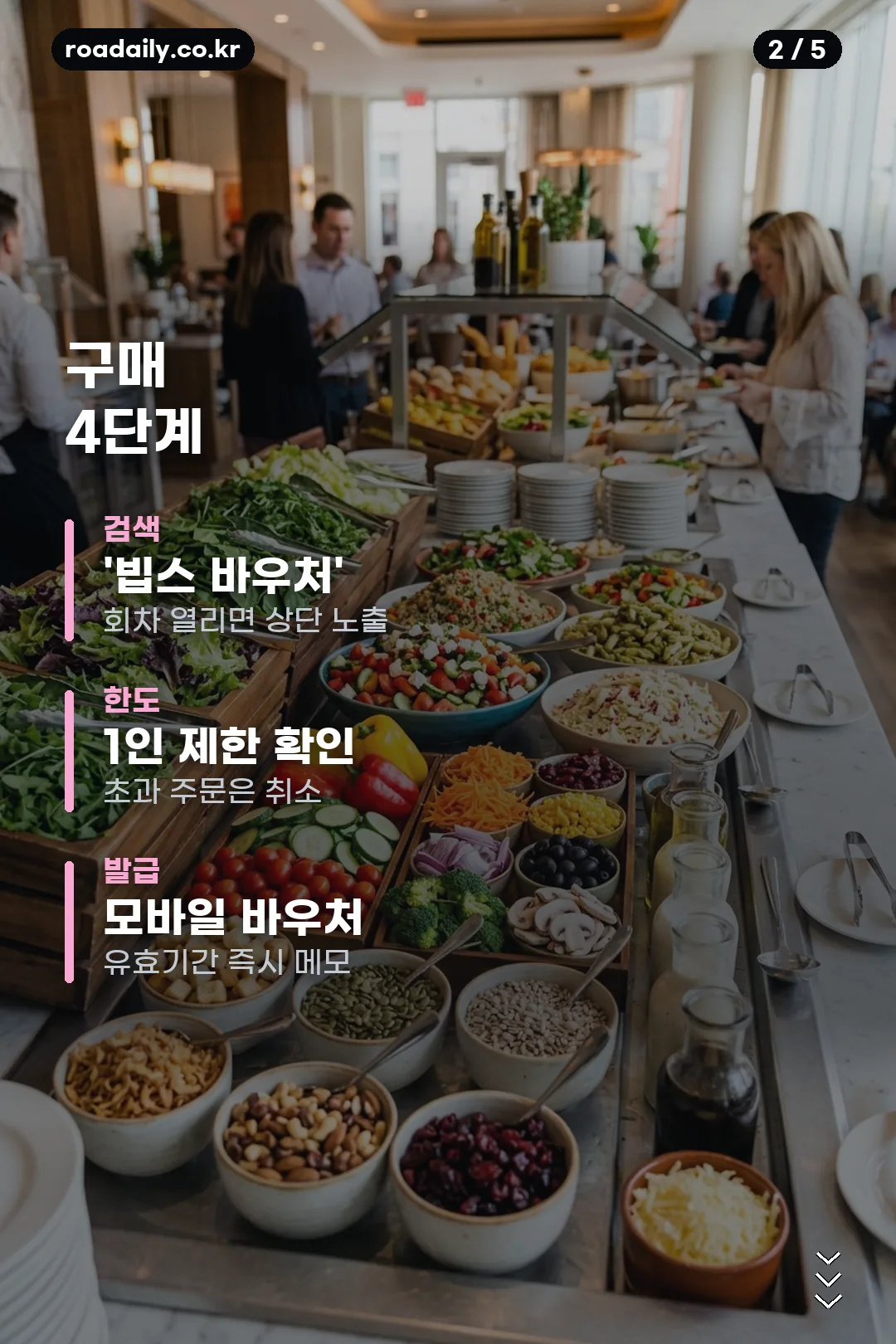 빕스 썸머 바우처 구매 안내 카드 2